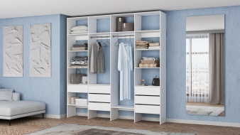 Широкий Стеллаж для одежды Мирта 67 BMS