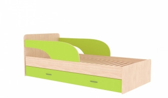 Зеленая Детская кровать Андрия BMS