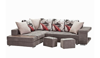 Угловой диван Жардин 3 BMS с подушками