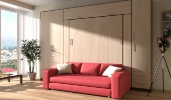 Вертикальная Шкаф-кровать с диваном Изабель-5 BMS