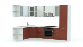 Кухня Капля угловая BMS по индивидуальному заказу