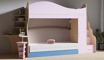 Кровать-чердак с диваном Пума 2 BMS по индивидуальным размерам