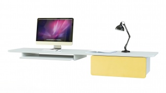 Навесной письменный стол Глейс BMS по индивидуальному размеру