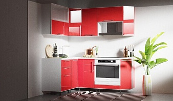 Кухня Ульяна-15 BMS красного цвета