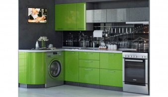 Кухня Ирина BMS зеленого цвета