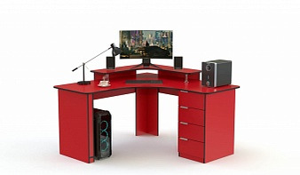 Игровой стол Форт-3 BMS красного цвета