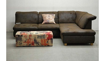 Угловой диван Luis BMS коричневого цвета