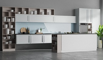Кухня Максим-1 BMS цвет белый