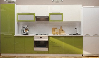 Кухня Оливия BMS зеленого цвета