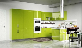 Кухня Вета BMS зеленого цвета