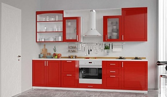 Кухня Маргарита 17 BMS красного цвета
