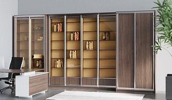 Книжный шкаф-купе Библиотека 2 BMS шириной до 5 метров