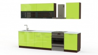 Кухня Базис 06 BMS зеленого цвета