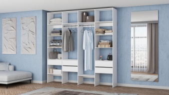 Широкий Стеллаж для одежды Мирта 68 BMS