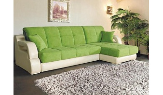 Угловой диван Бруклин BMS зеленого цвета