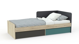 Боковая Кровать с 2-мя ящиками Jackie BMS