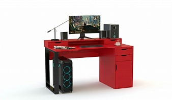 Геймерский стол Максимус-5 BMS красного цвета