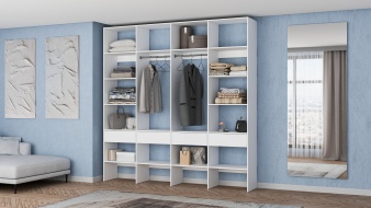 Широкий Стеллаж для одежды Мирта 60 BMS