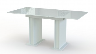 Кухонный стол Блеск 7 белого цвета BMS
