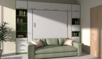 Вертикальная Шкаф-кровать с диваном Изабель-6 BMS