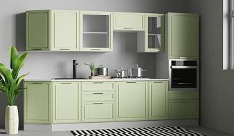 Кухня модульная Маргарита BMS зеленого цвета