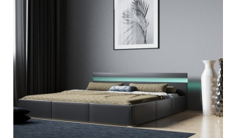 Дизайнерская Кровать с подсветкой Лара BMS