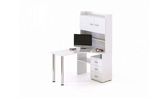 Компьютерный угловой стол Бонни 1 с шкафчиками BMS фото