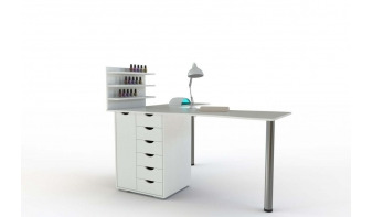 Угловой маникюрный стол Алонцо BMS по индивидуальному размеру