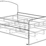 Чертеж Кровать № 4 BMS
