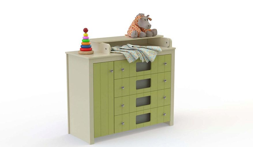 Пеленальный комод Веста Деко 4 BMS - Фото
