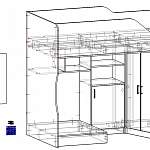 Схема сборки Кровать с диваном Мини 1.1 BMS