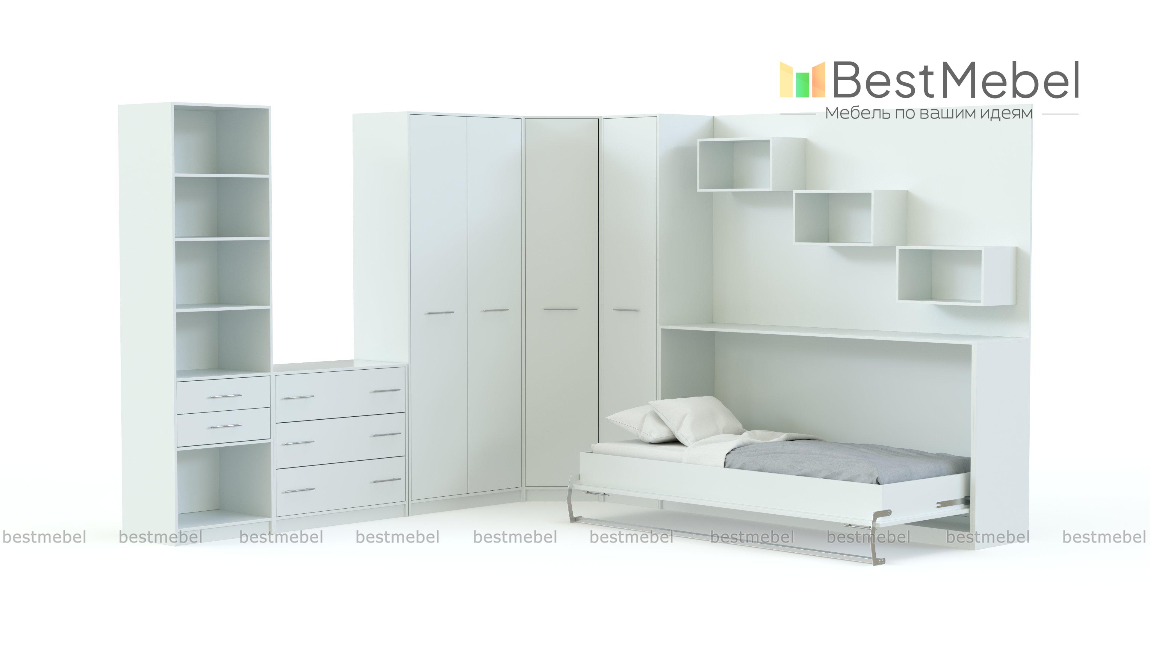 Шкаф-кровать трансформер Вайс BMS - Фото