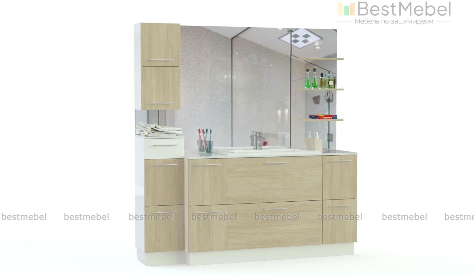 Комплект для ванной комнаты Ассоль 4 BMS - Фото