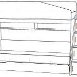 Чертеж Трехъярусная кровать Миф 10.5 BMS