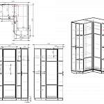Чертеж Шкаф угловой Эвелина 24-1 BMS