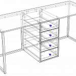 Чертеж Стол письменный Пьеро 13.10 BMS
