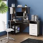 Угловой компьютерный стол Веста с тумбой BMS - Фото 1