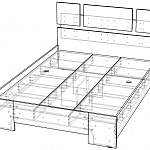 Чертеж Кровать Оливия 1 BMS