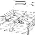 Чертеж Кровать Авила с ящиками BMS
