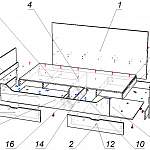 Схема сборки Кровать с ящиками Изабель 25 BMS