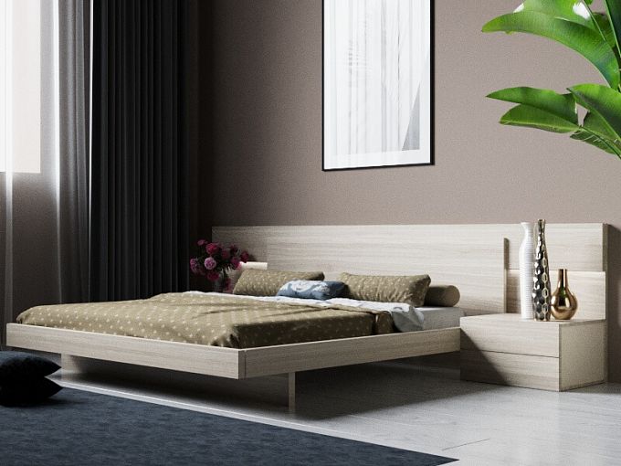 Кровать с подсветкой Модерно BMS - Фото