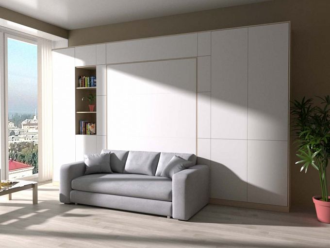Шкаф-кровать с диваном Рубин 05 BMS - Фото