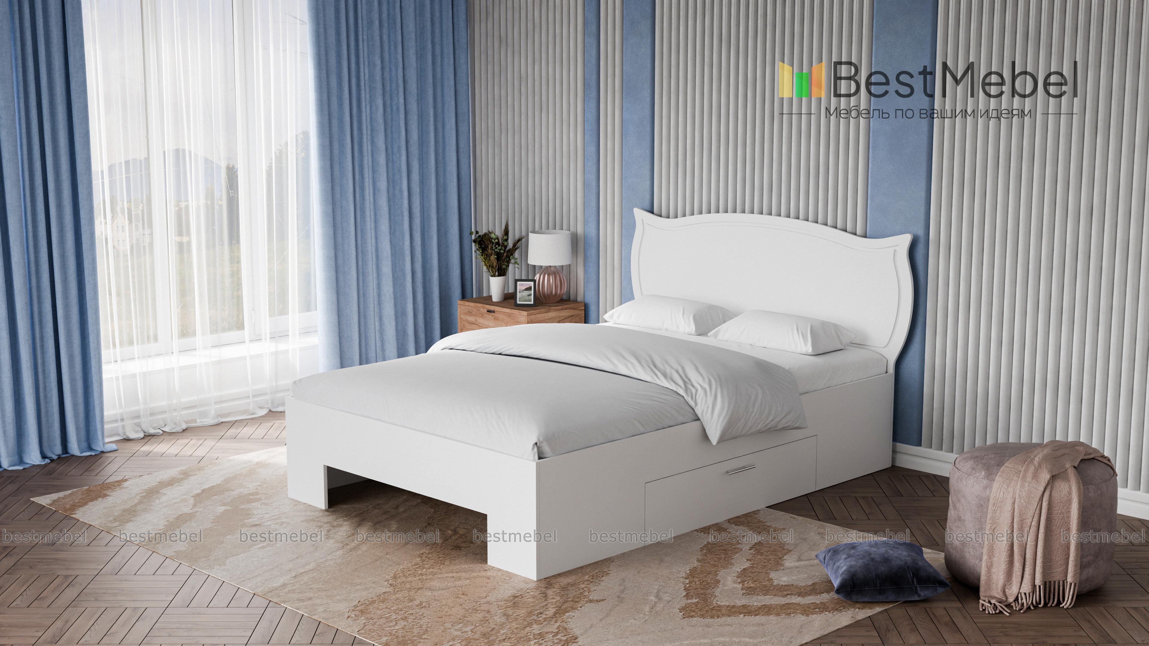 Кровать Роза с ящиками BMS - Фото