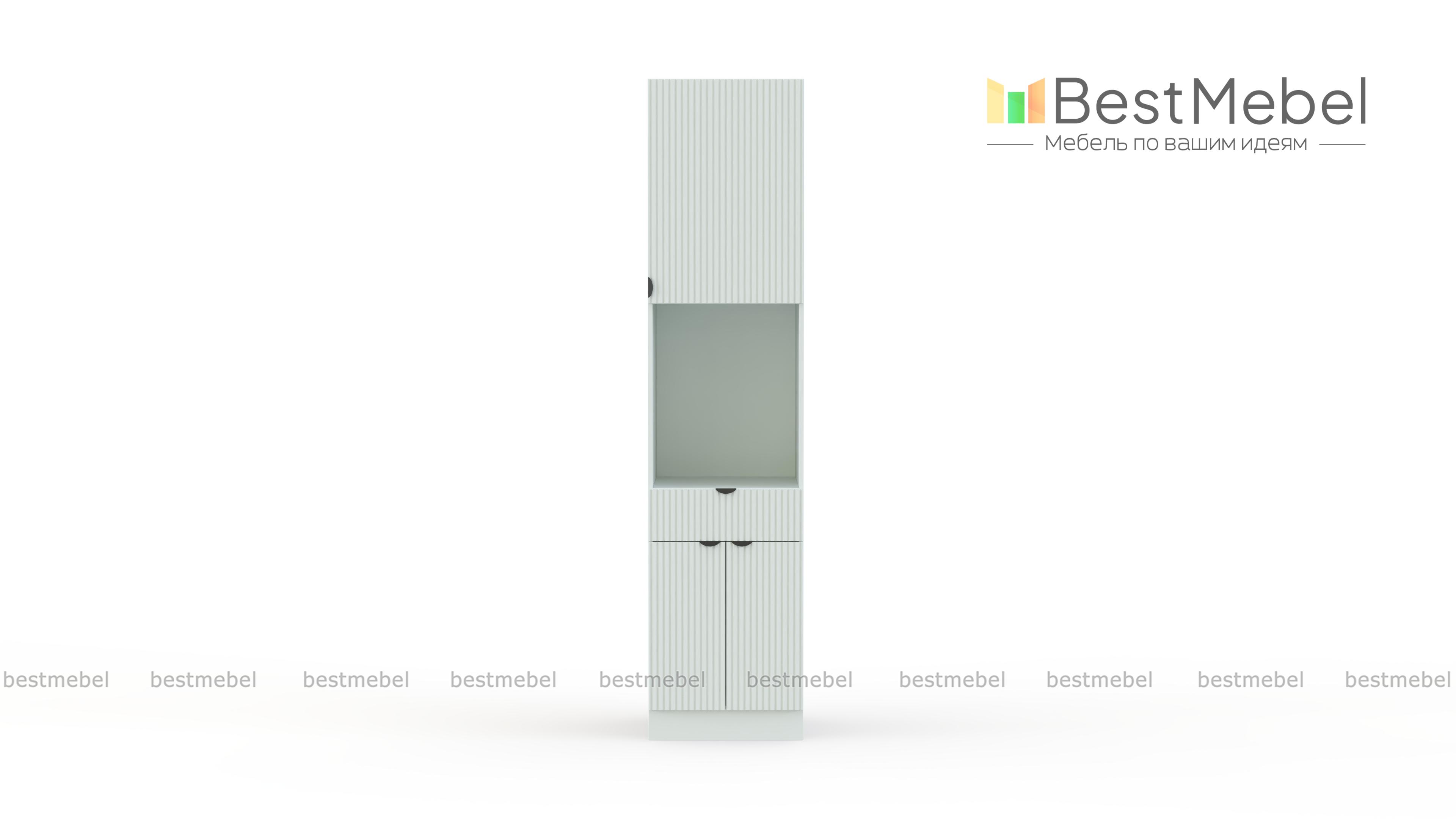 Шкаф-пенал с дверцами и ящиком Альберт BMS - Фото