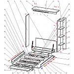 Схема сборки Шкаф-кровать трансформер Ули BMS