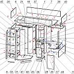 Схема сборки Кровать-чердак Бэмби-4 BMS
