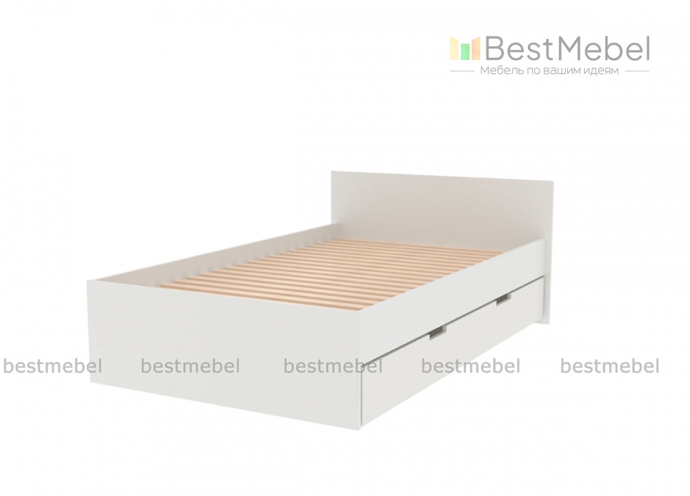 Кровать с ящиком и бортиком Boston BMS