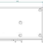 Чертеж Стол под мойку угловой  Глория BMS