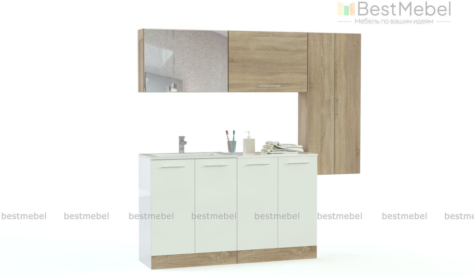 Комплект для ванной комнаты Агава 1 BMS - Фото