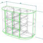Чертеж Комод радиусный Этюд 16 BMS